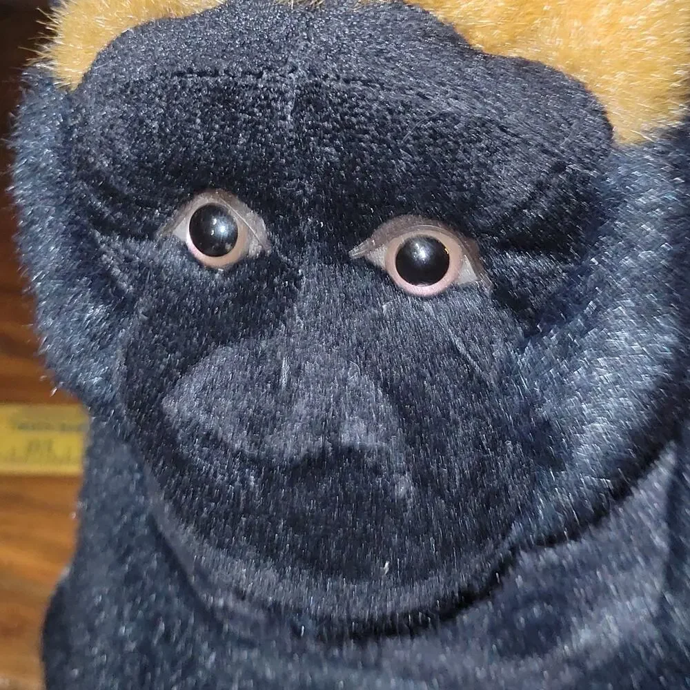 Jaag Black Silverback Gorilla Ape Monkey‎ Plush Realistic Zoo Vintage 16